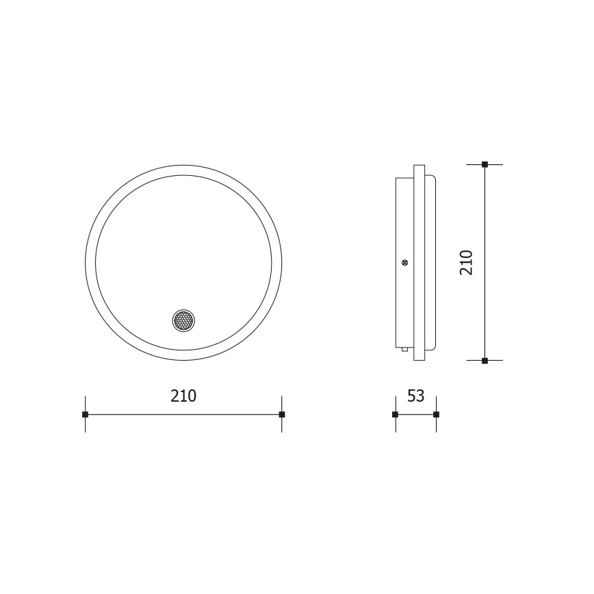 Applique murale d'extérieur LED avec capteur de mouvement et capteur crépusculaire LED/15W/230V IP65 blanc
