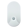 Applique murale extérieure à LED avec détecteur de mouvement, 18W/230V, IP44, blanche