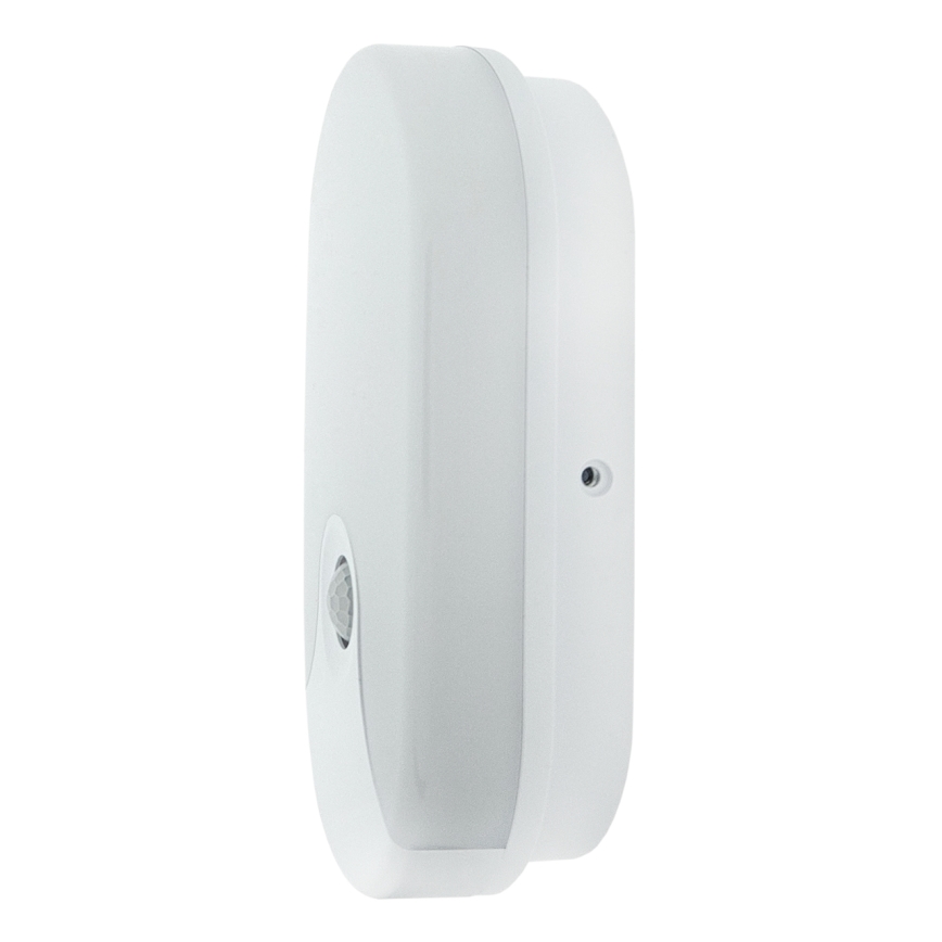 Applique murale extérieure à LED avec détecteur de mouvement, 18W/230V, IP44, blanche