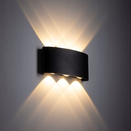 Applique murale extérieure ARROW 6xLED/1W/230V IP54 noir