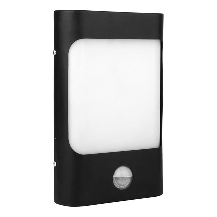 Applique murale extérieure avec détecteur CORDOBA LED/9W/230V IP44 noir
