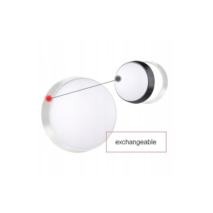 Applique murale extérieure avec détecteur LED/15W/230V 4000K IP65