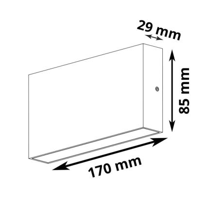 Applique murale extérieure CHICAGO 2xLED/5,5W/230V IP44