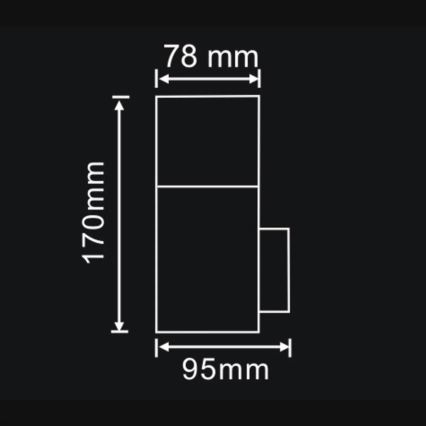 Applique murale extérieure DALLAS 1xE27/12W/230V IP44 anthracite