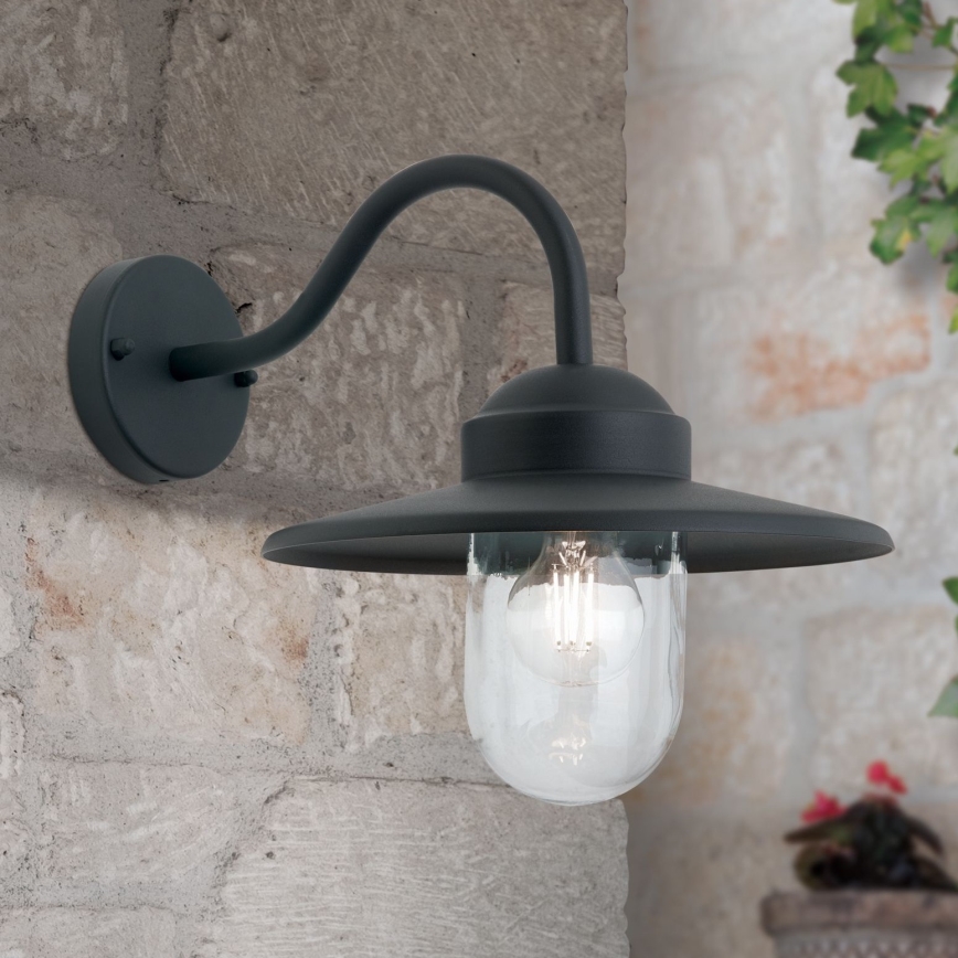 Applique murale extérieure EDWARD 1xE27/60W/230V IP44 noir