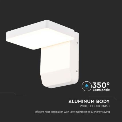 Applique murale extérieure flexible LED/17W/230V IP65 3000K blanc