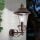 Applique murale extérieure KENZO 1xE27/100W/230V IP44 bronze/patine