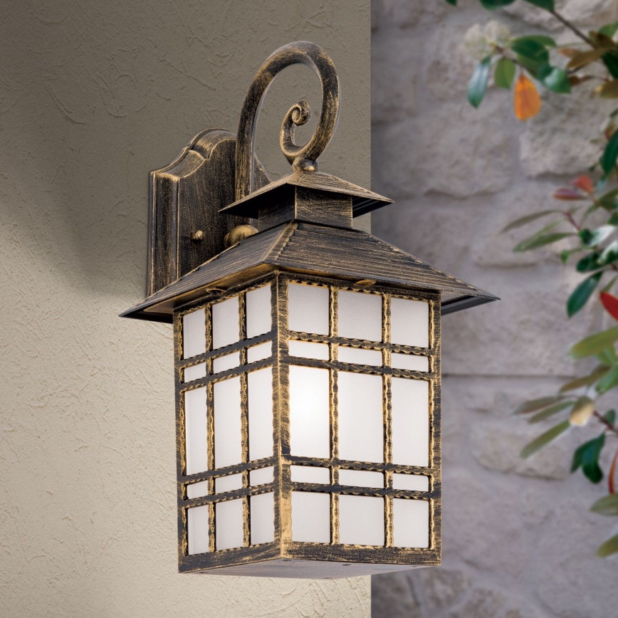 Applique murale extérieure KIKO 1xE27/11W/230V IP44 bronze/patine