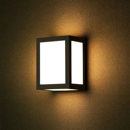 Applique murale extérieure LED/12W/230V 4000K IP65 noire