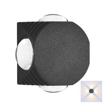 Applique murale extérieure LED/4W/230V 4000K IP54 noir