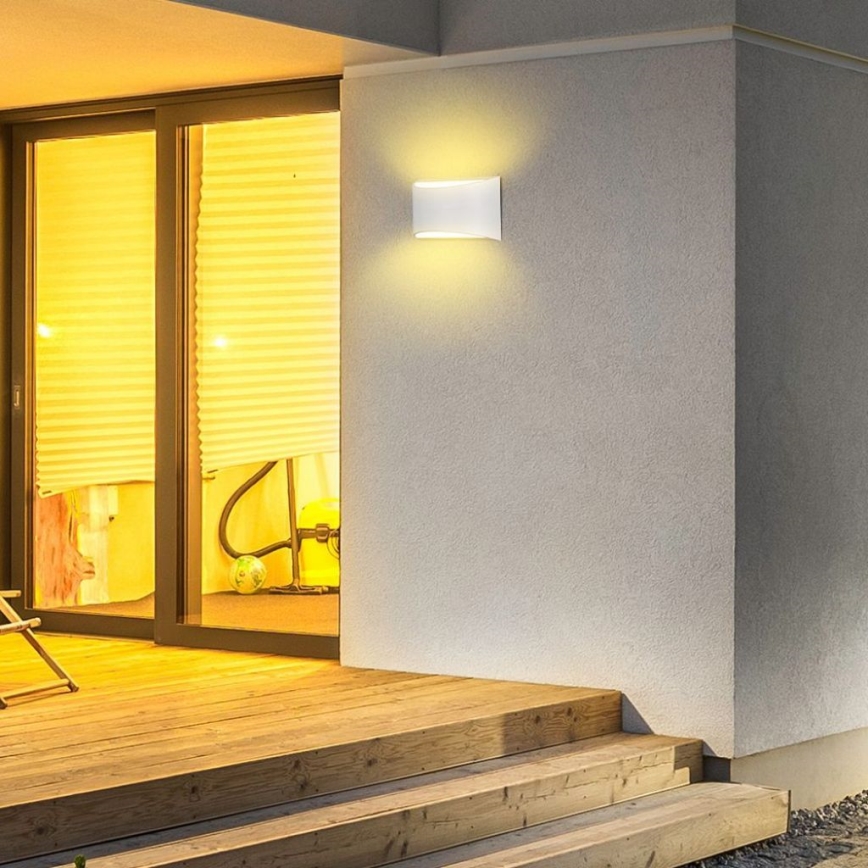 Applique murale extérieure LED/9W/230V 4000K IP54 blanche