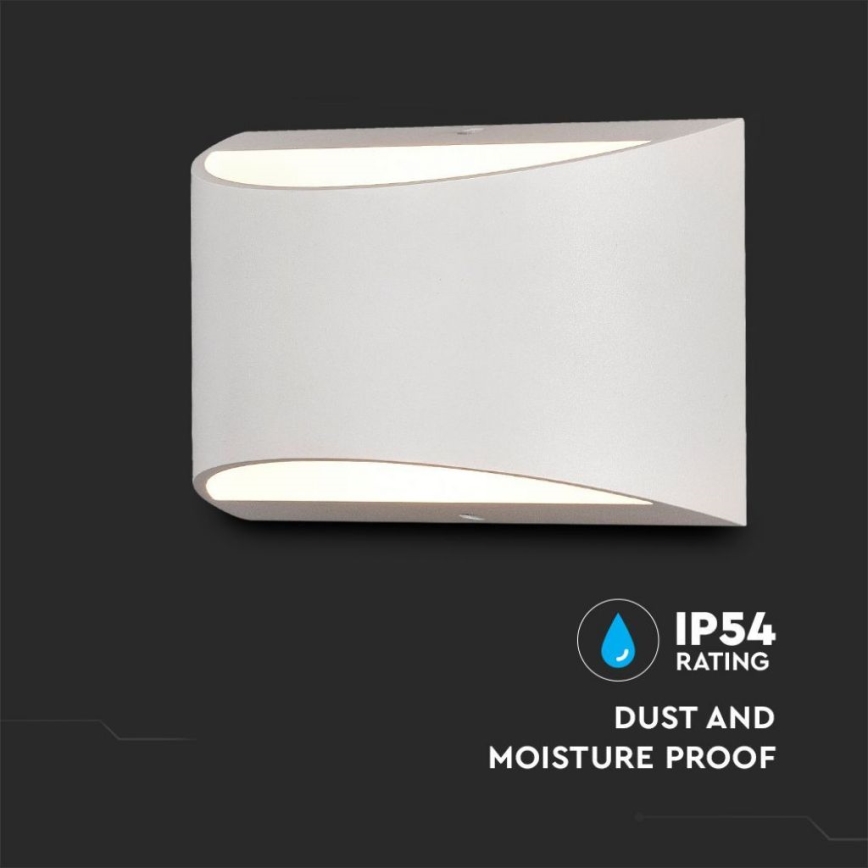 Applique murale extérieure LED/9W/230V 4000K IP54 blanche