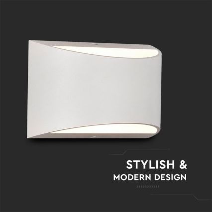 Applique murale extérieure LED/9W/230V 4000K IP54 blanche