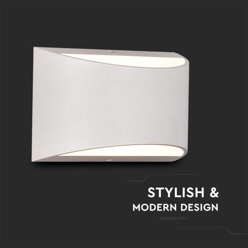 Applique murale extérieure LED/9W/230V 4000K IP54 blanche