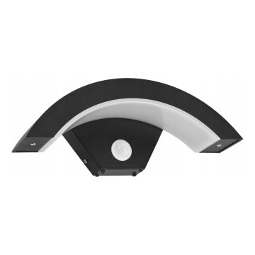 Applique murale extérieure LED avec détecteur de mouvement LED/10W/230V IP54 noire
