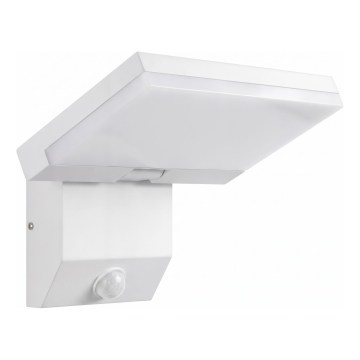 Applique murale extérieure LED avec détecteur de mouvement LED/18W/230V IP44 blanche