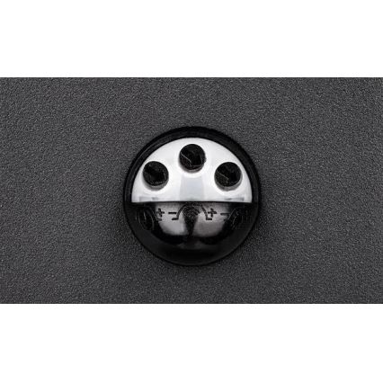 Applique murale extérieure LED avec détecteur HESTIO LED/9W/230V 4000K IP44 noire