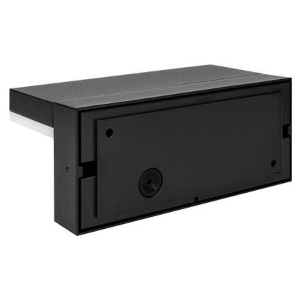 Applique murale extérieure LED avec détecteur HESTIO LED/9W/230V 4000K IP44 noire
