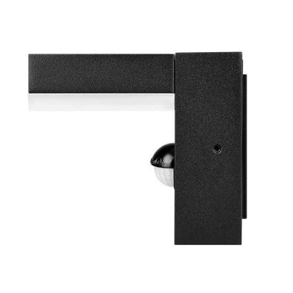 Applique murale extérieure LED avec détecteur HESTIO LED/9W/230V 4000K IP44 noire