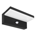 Applique murale extérieure LED avec détecteur LED/9W/230V 4000K IP44 noire