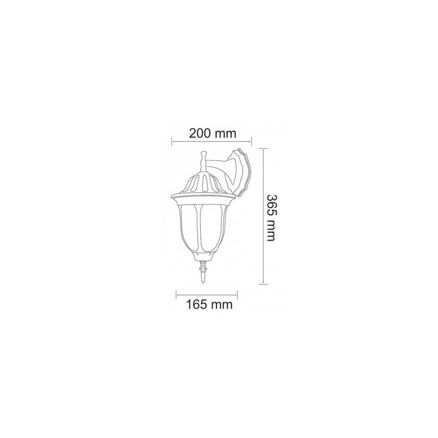 Applique murale extérieure LED FLORENCJA 1xE27/10W/230V IP43