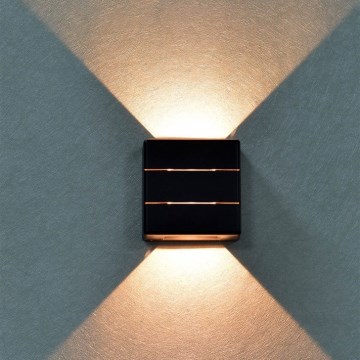 Applique murale extérieure LED LUXLINE 6W/230V 3000K IP54 noire