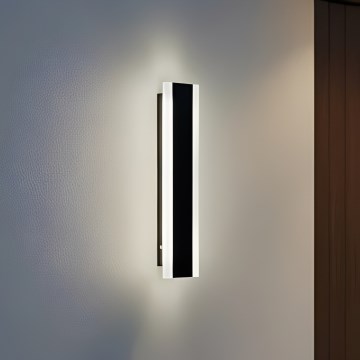 Applique murale extérieure LED MIRANA S, 8W, 230V, 4000K, IP44, 30 cm, noire