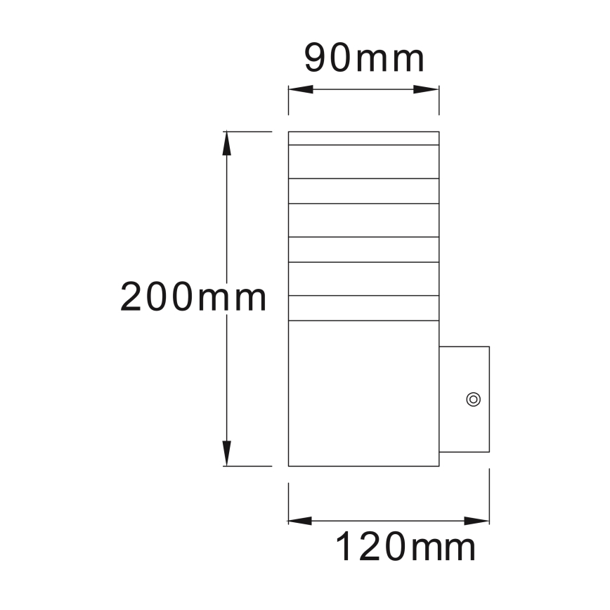 LED RGBW Applique murale extérieure dimmable TEKSAS 1xE27/12W/230V 2700-6500K Wi-Fi IP44 anthracite