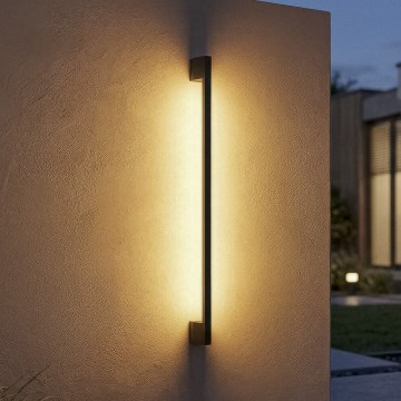 Applique murale extérieure LED YALTE LED/12W/230V 3000/4000/6500K 123 cm IP54 noire
