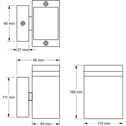 Applique murale extérieure LITEK 1xGU10/30W/230V IP54 gris