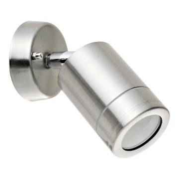 Applique murale extérieure OLIMP 2 1xGU10/8W/230V IP44 acier inoxydable