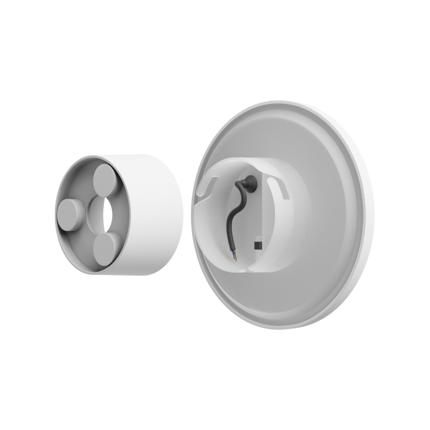 Applique murale extérieure PIATTA LED/12W/230V 3000/4000/6000K d. 18 cm IP44 blanc