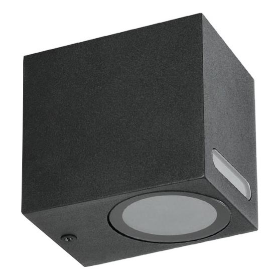 Applique murale extérieure QUERK 1xGU10/35W/230V IP54 8 cm noir