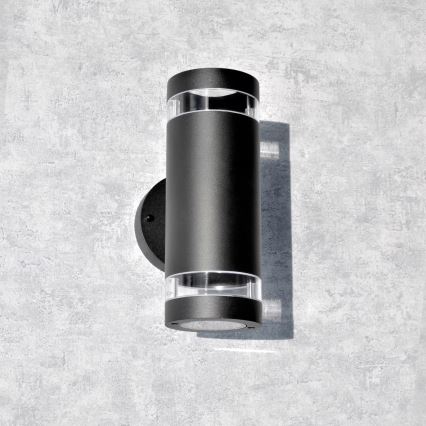 Applique murale extérieure RINO 2xGU10/12W/230V IP54 noir
