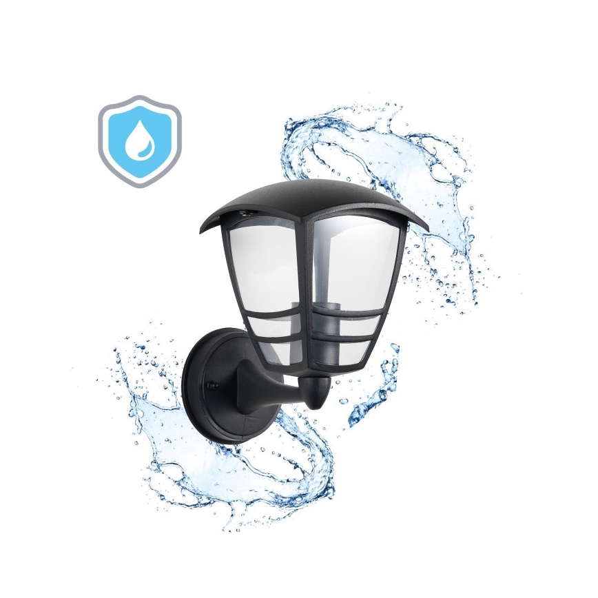 Applique murale extérieure TEVIO 1xE27/60W/230V IP54 noir