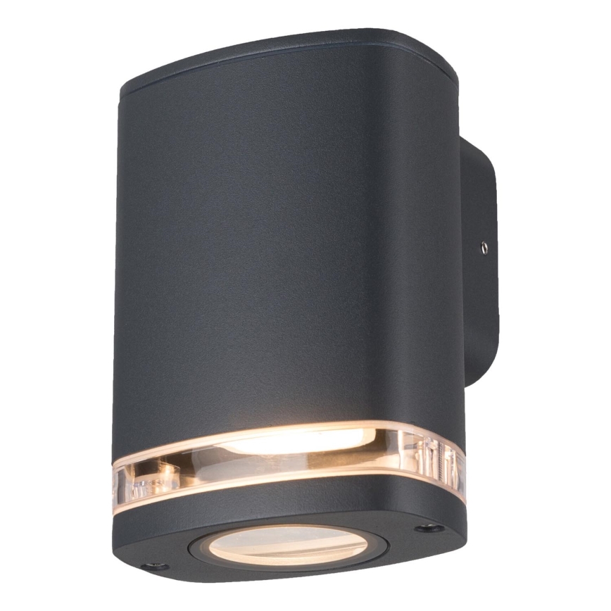 Applique murale extérieure ZEVI 1xGU10/10W/230V IP54 anthracite