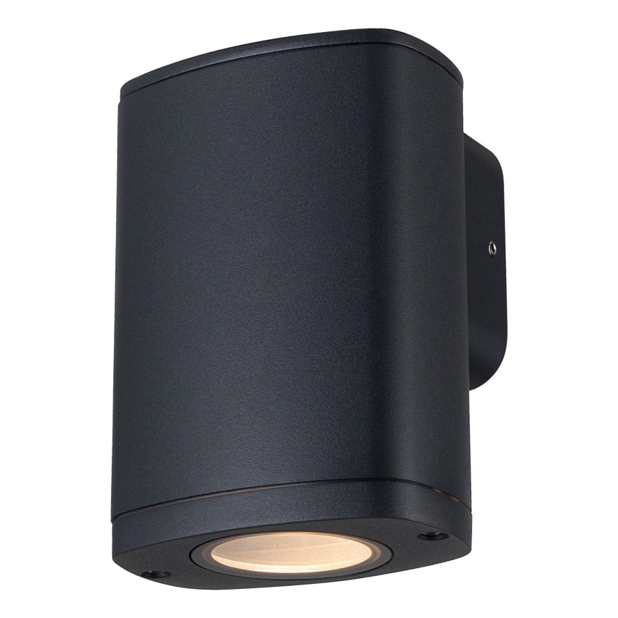 Applique murale extérieure ZEVI 1xGU10/10W/230V IP54 noir