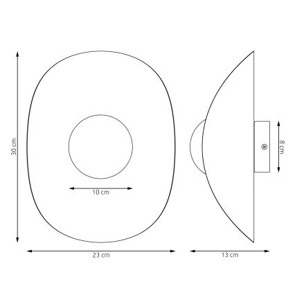 Applique murale FIERO 1xG9/8W/230V beige