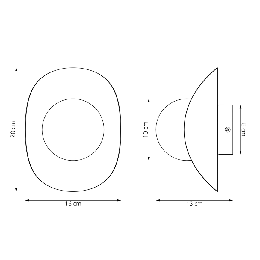 Applique murale FIERO 1xG9/8W/230V blanche