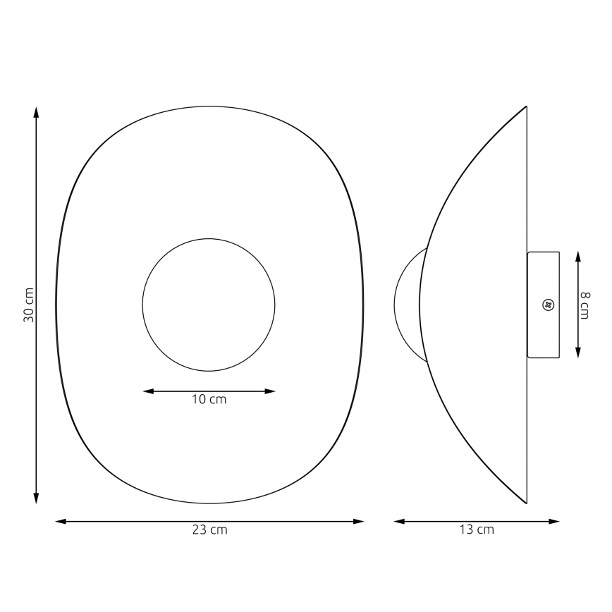 Applique murale FIERO 1xG9/8W/230V blanche
