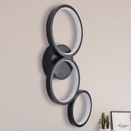 Applique murale FLAMENCO LED/23W/230V 4000K noir