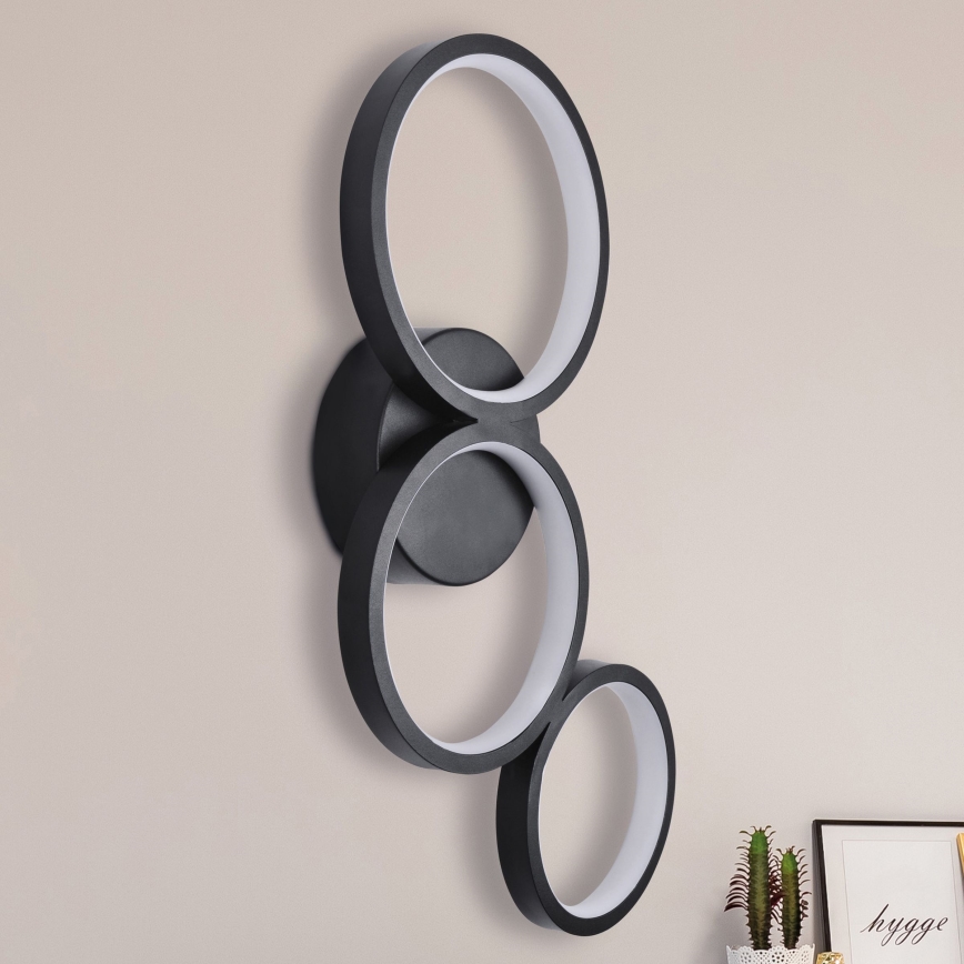 Applique murale FLAMENCO LED/23W/230V 4000K noir