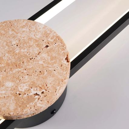 Applique murale FLORENTYNA LED/24W/230V 4000K noir/beige