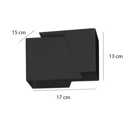 Applique murale FROST 1xG9/8W/230V noir