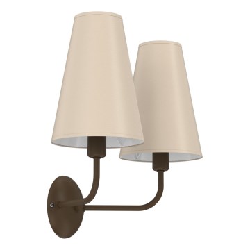 Applique murale GRENADA 2xE14/15W/230V beige