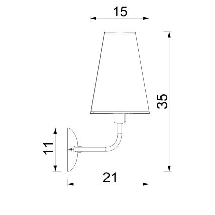 Applique murale GRENADA 2xE14/15W/230V beige