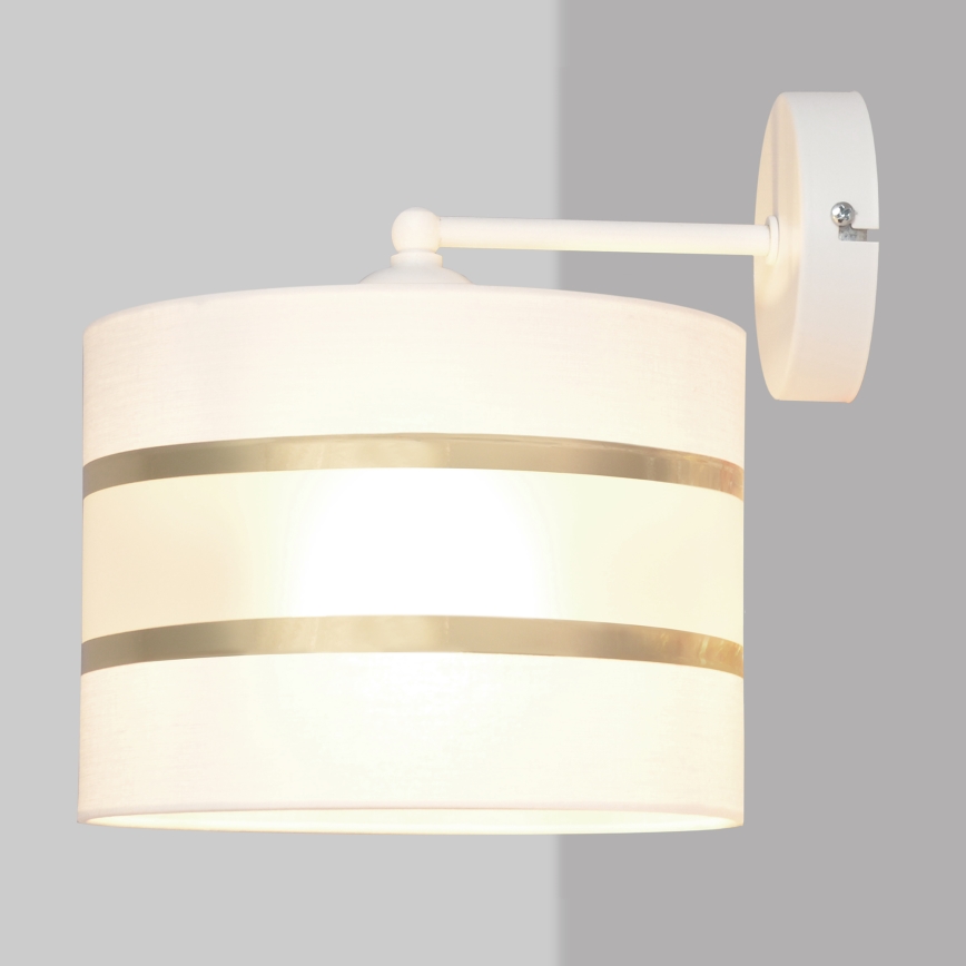 Applique murale HELEN 1xE27/15W/230V blanc/doré