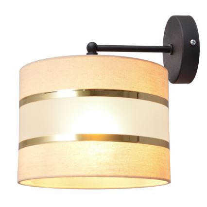 Applique murale HELEN 1xE27/15W/230V crème/noir/doré