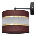 Applique murale HELEN 1xE27/15W/230V marron/noir/doré