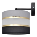 Applique murale HELEN 1xE27/15W/230V noir/gris/doré